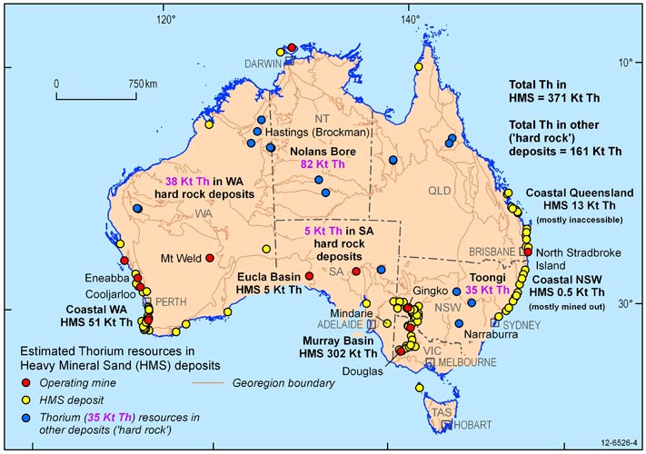 Map Aust Thorium