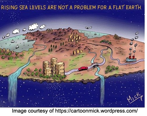 sea level flat earth