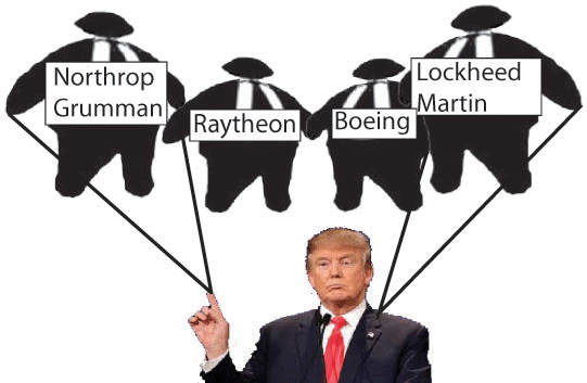 trump-puppet-of-weapons-makers
